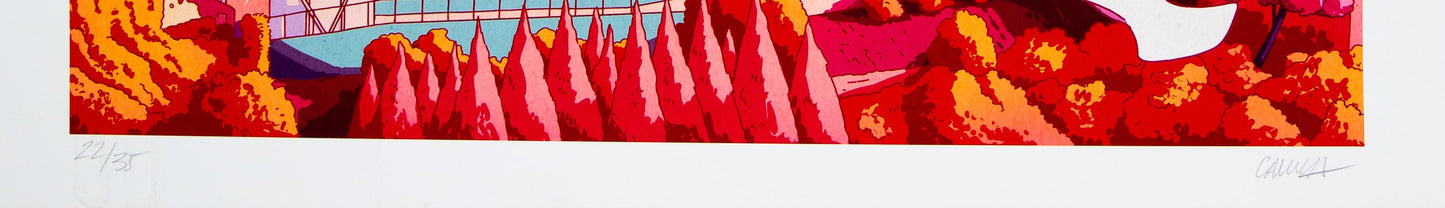 Camila NOGUEIRA : Vue de Lisbonne - Giclée originale signée