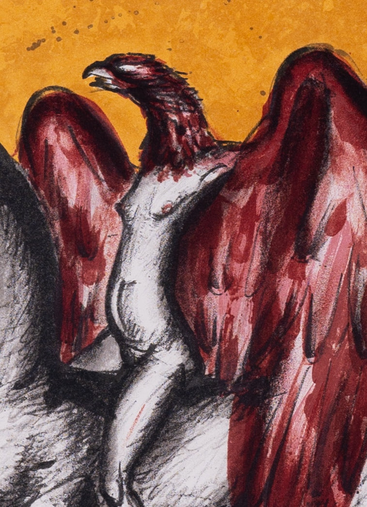 Franz PRIKING : Icare sous le soleil - Lithographie originale signée