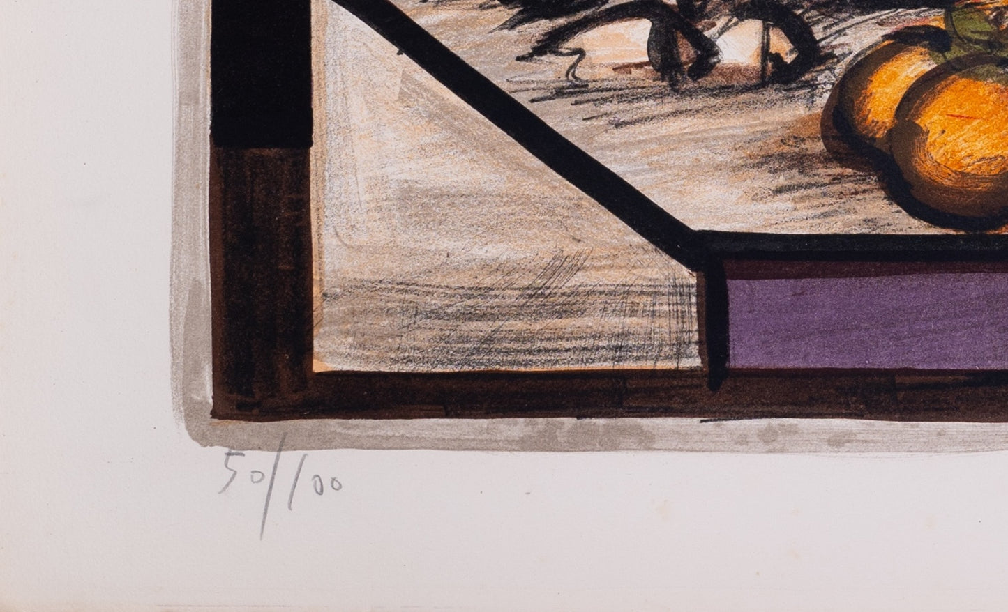 Franz PRIKING : Nature morte à la créature fantastique - Lithographie originale signée