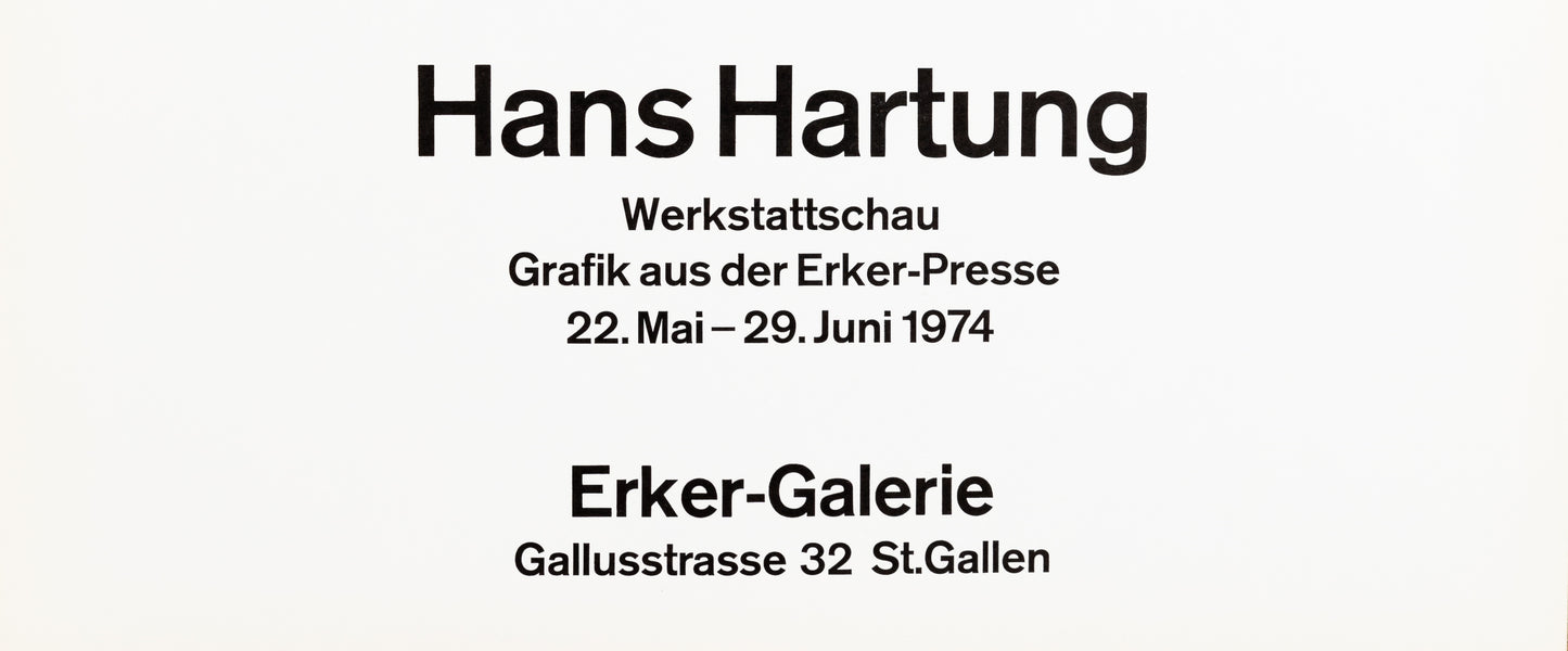 Hans HARTUNG : L'envolée - Lithographie originale