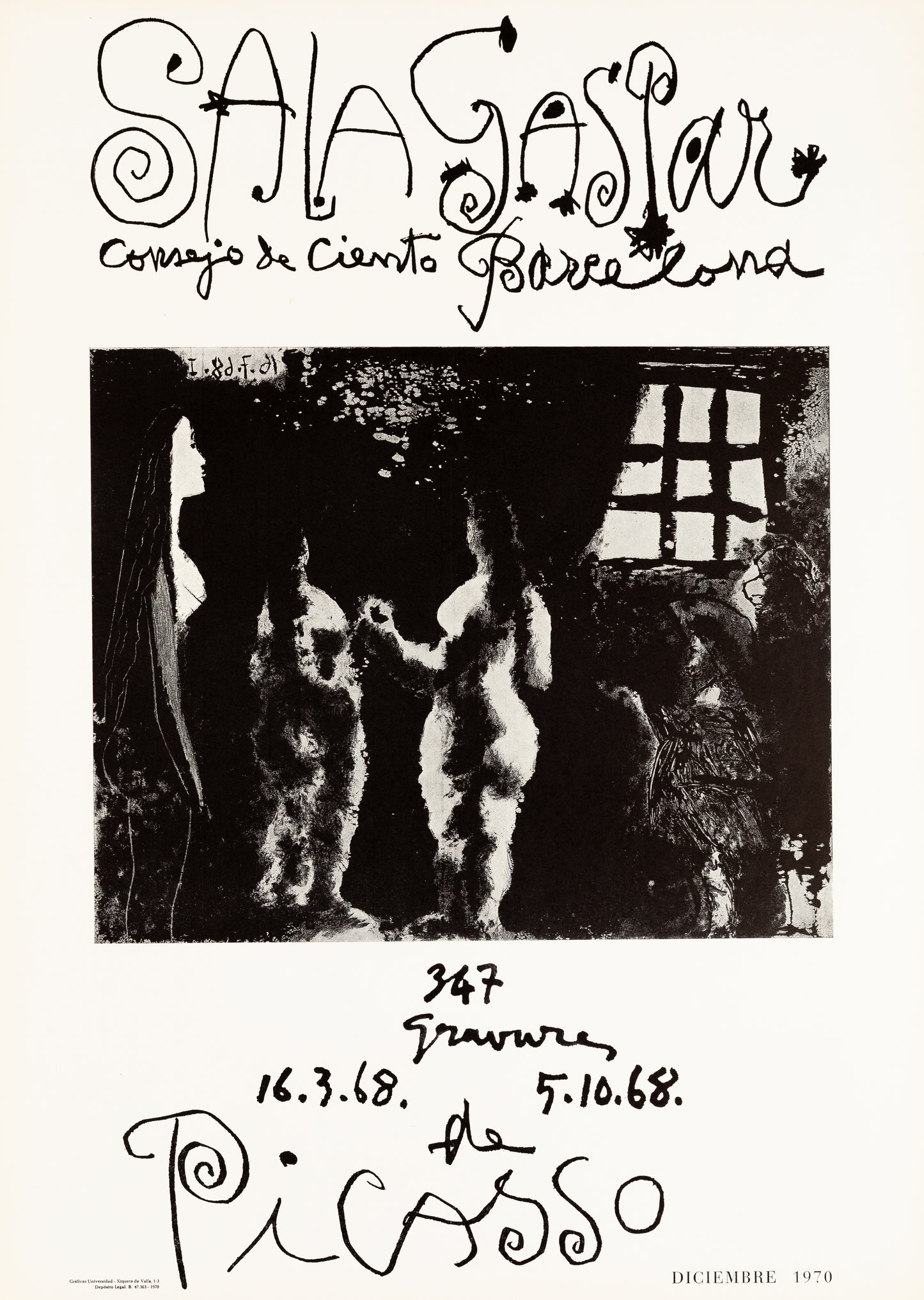 Pablo PICASSO : 347 Gravures - Lithographie originale