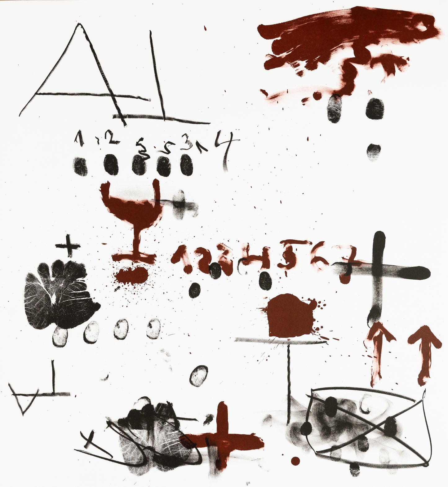 Antoni TAPIES : Galerie Erker - Lithographie originale
