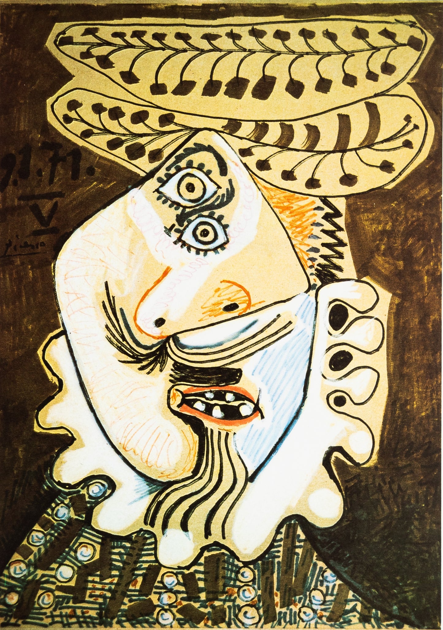 Pablo PICASSO : Exposition Sala Gaspar 1974 - Affiche originale signée