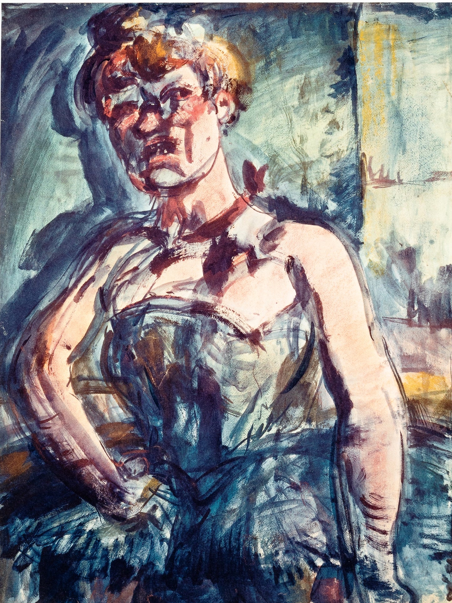 Georges ROUAULT: The dancer's wait - Lithograph