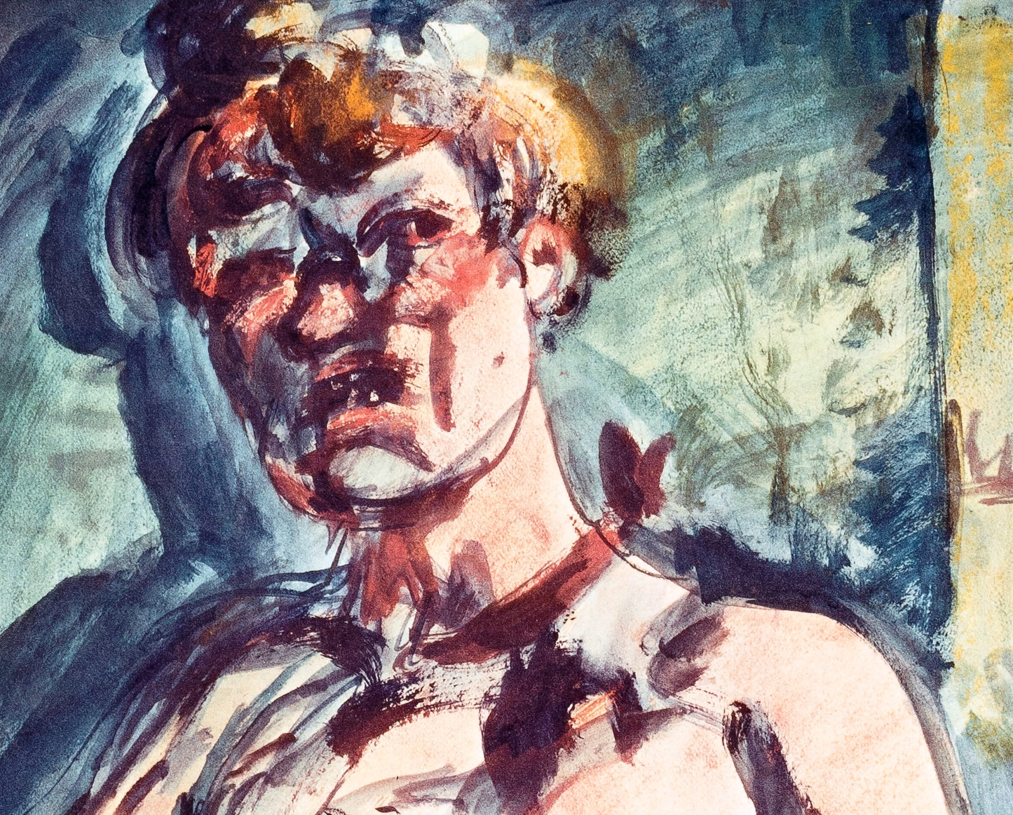 Georges ROUAULT: The dancer's wait - Lithograph