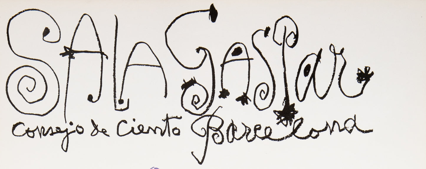 Pablo PICASSO : Exposition Sala Gaspar Barcelone - Affiche originale signée