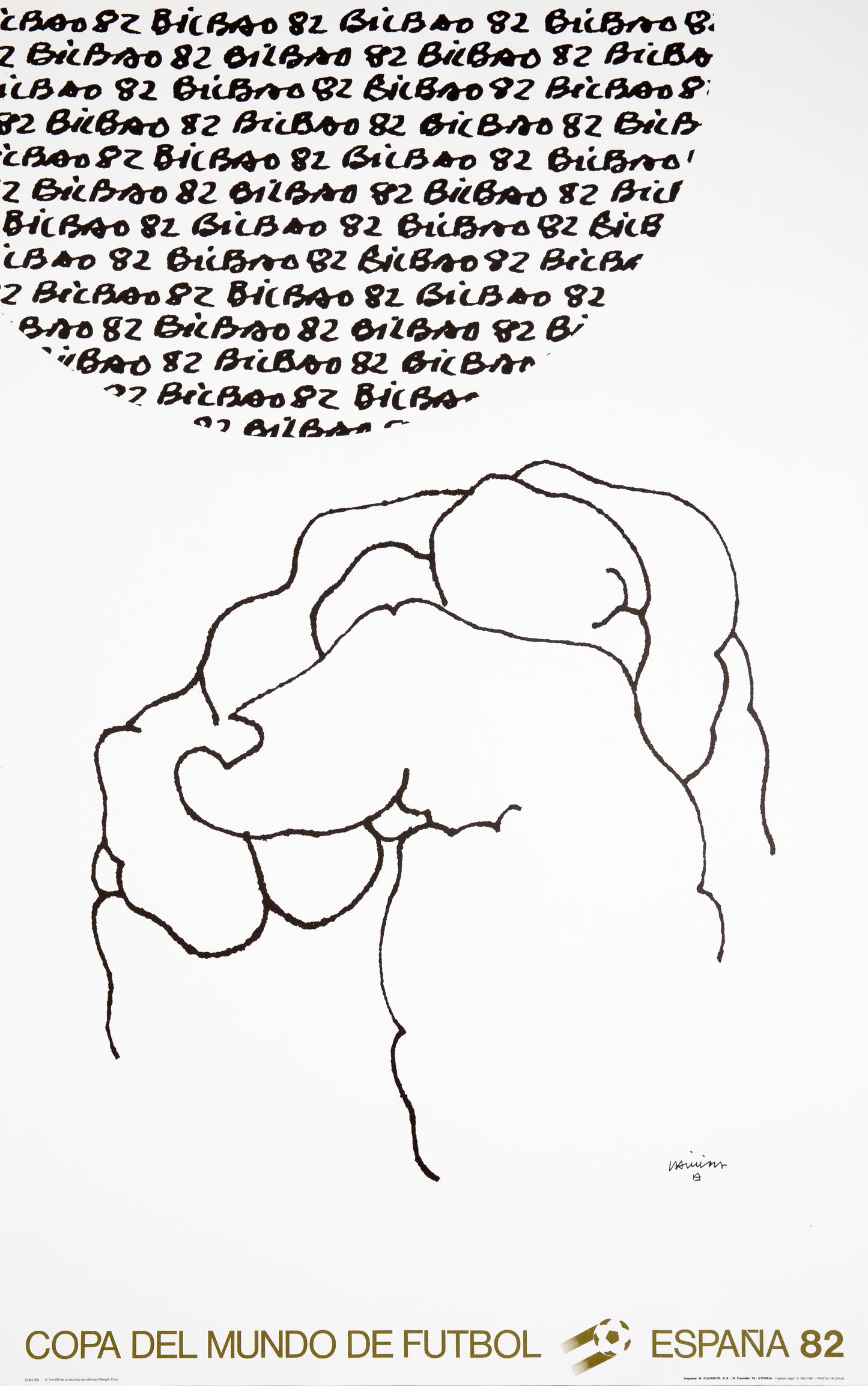 Eduardo CHILLIDA : Bilbao - Lithographie originale signée