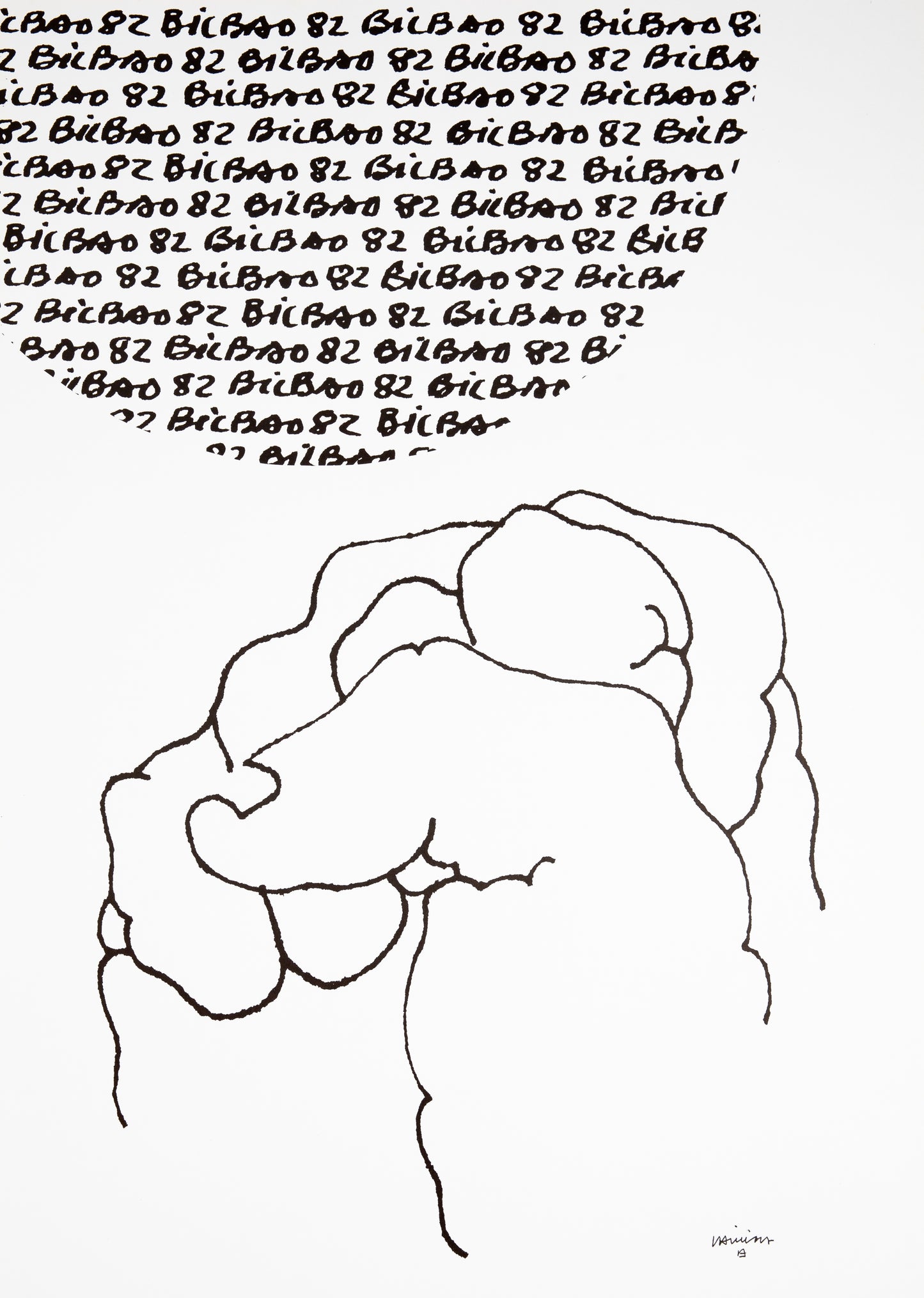 Eduardo CHILLIDA : Bilbao - Lithographie originale signée