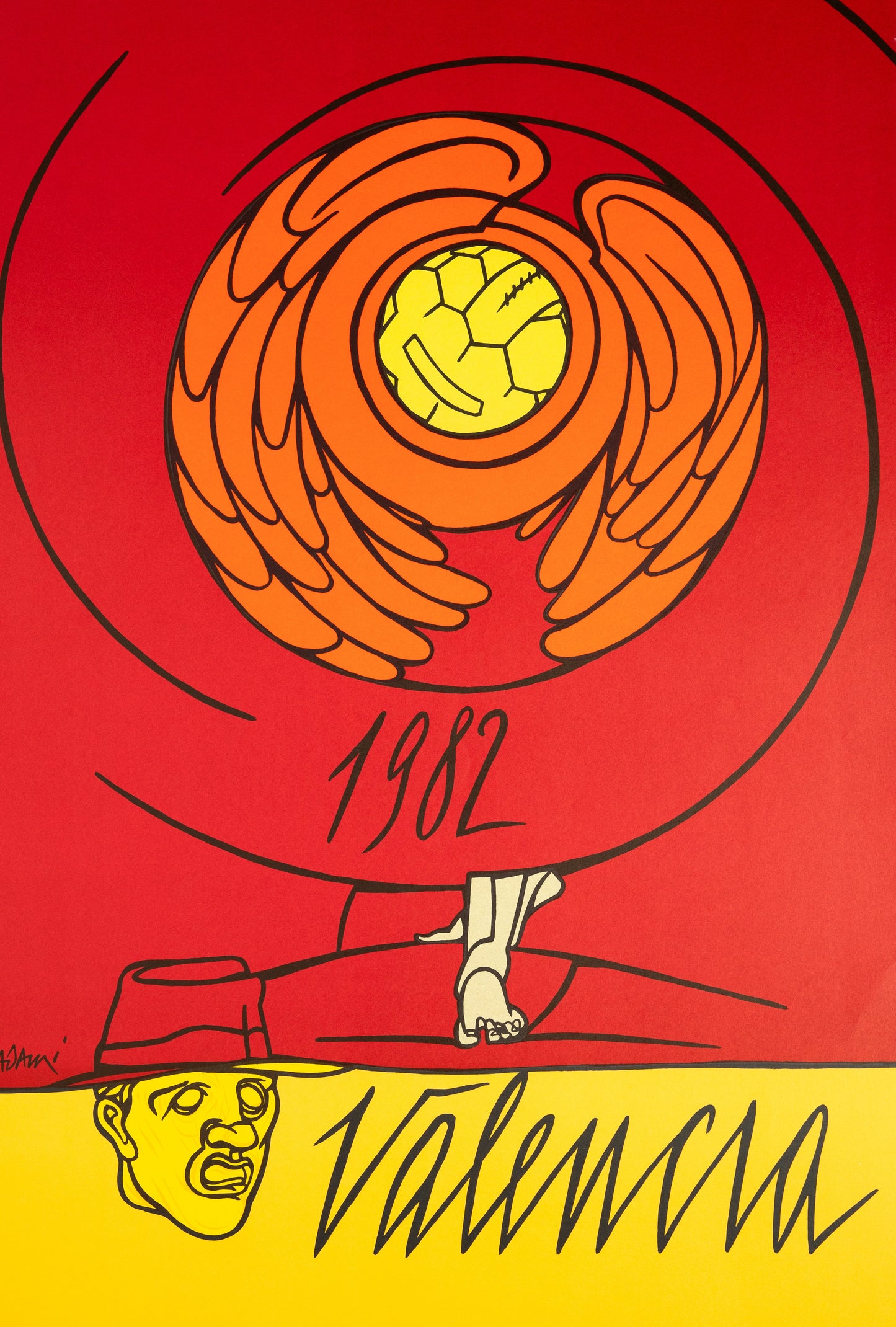 Valerio ADAMI : Valencia - Lithographie originale signée