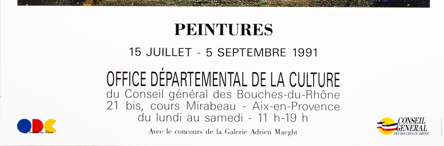 Paul REBEYROLLE : Rebeyrolle, peintures - Affiche originale en couleurs