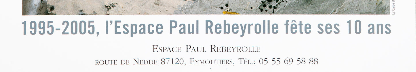 Paul REBEYROLLE : Plongeons dans la peinture - Affiche originale en couleurs