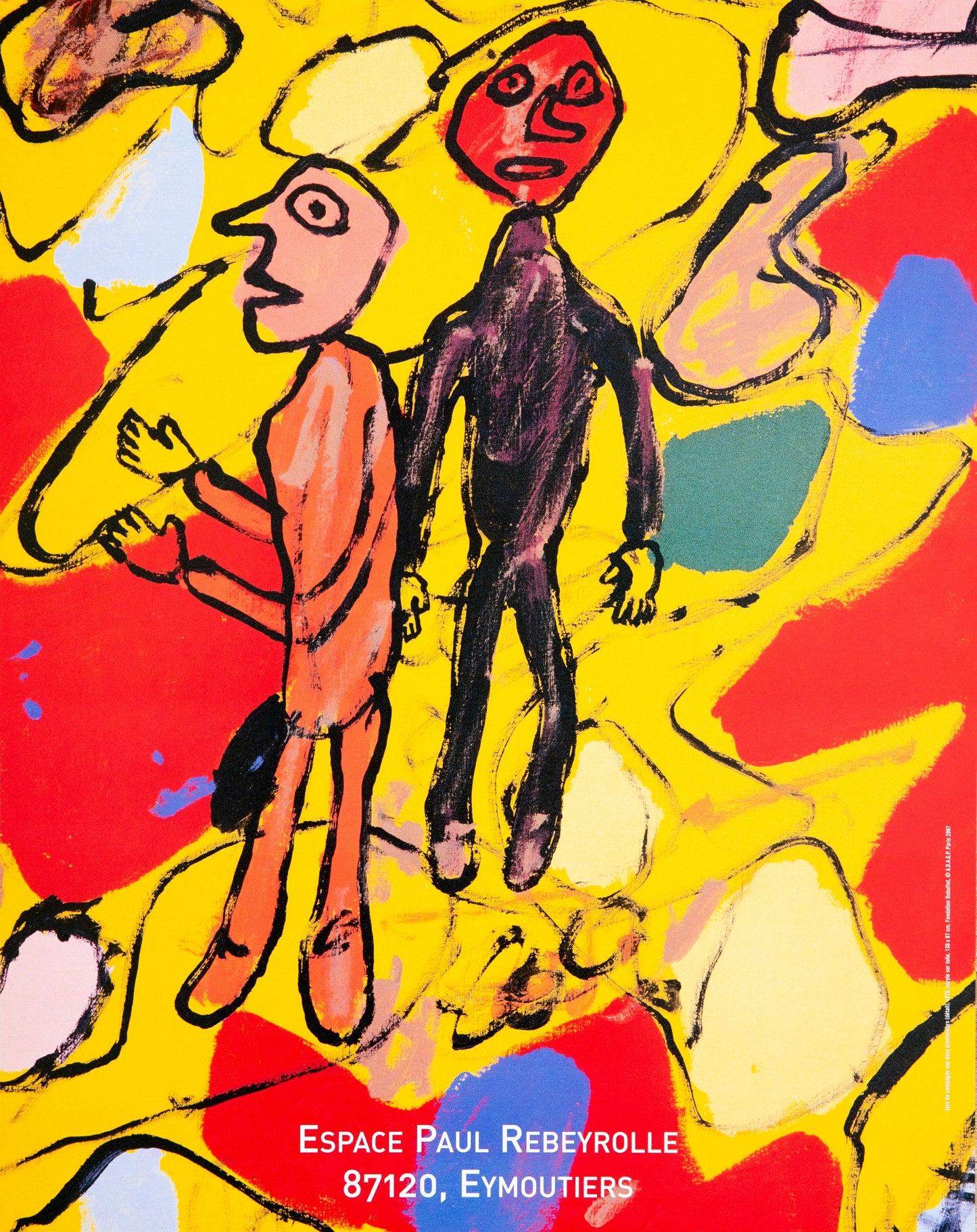 Jean DUBUFFET : Les 10 dernières années - Affiche originale en couleurs