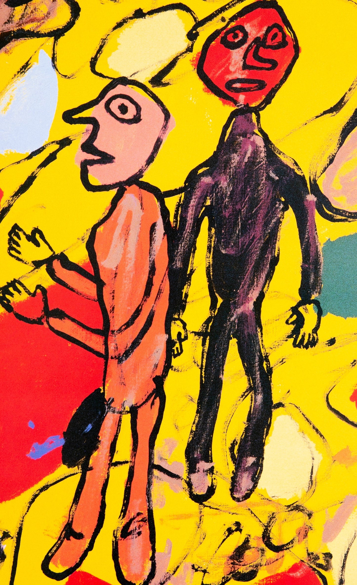 Jean DUBUFFET : Les 10 dernières années - Affiche originale en couleurs