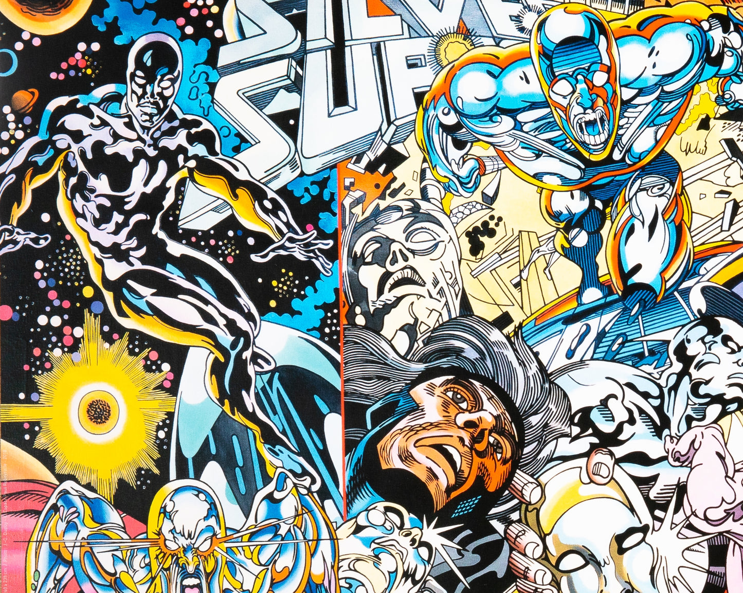 ERRO : Le surfeur argenté - Affiche originale