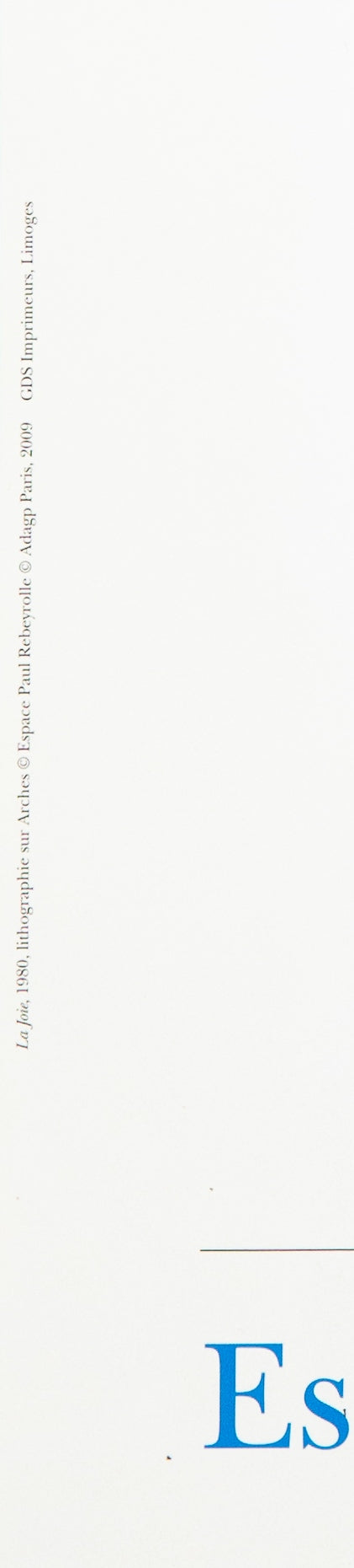 Marc CHAGALL : La joie - Affiche originale en couleurs