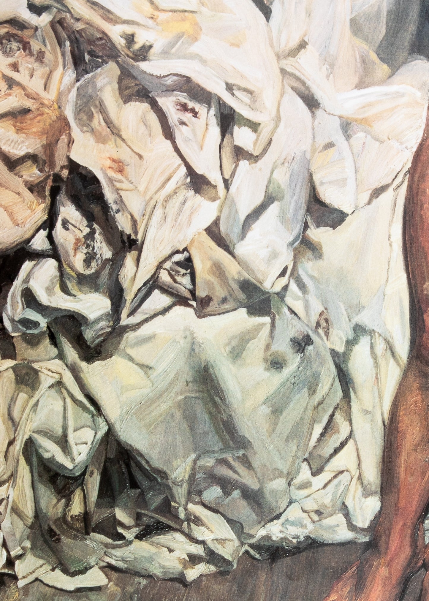 Lucian FREUD : Nu aux draps plissés - Affiche originale