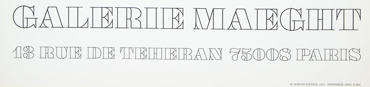 Claude GARACHE : Femme agenouillée - Lithographie originale en couleurs