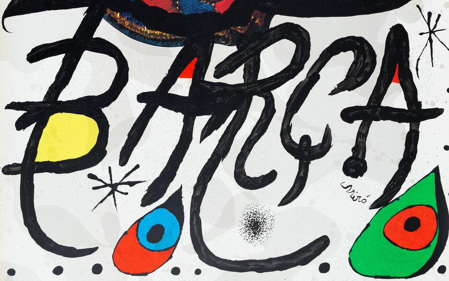Joan MIRO : FC Barcelona - Lithographie originale signée