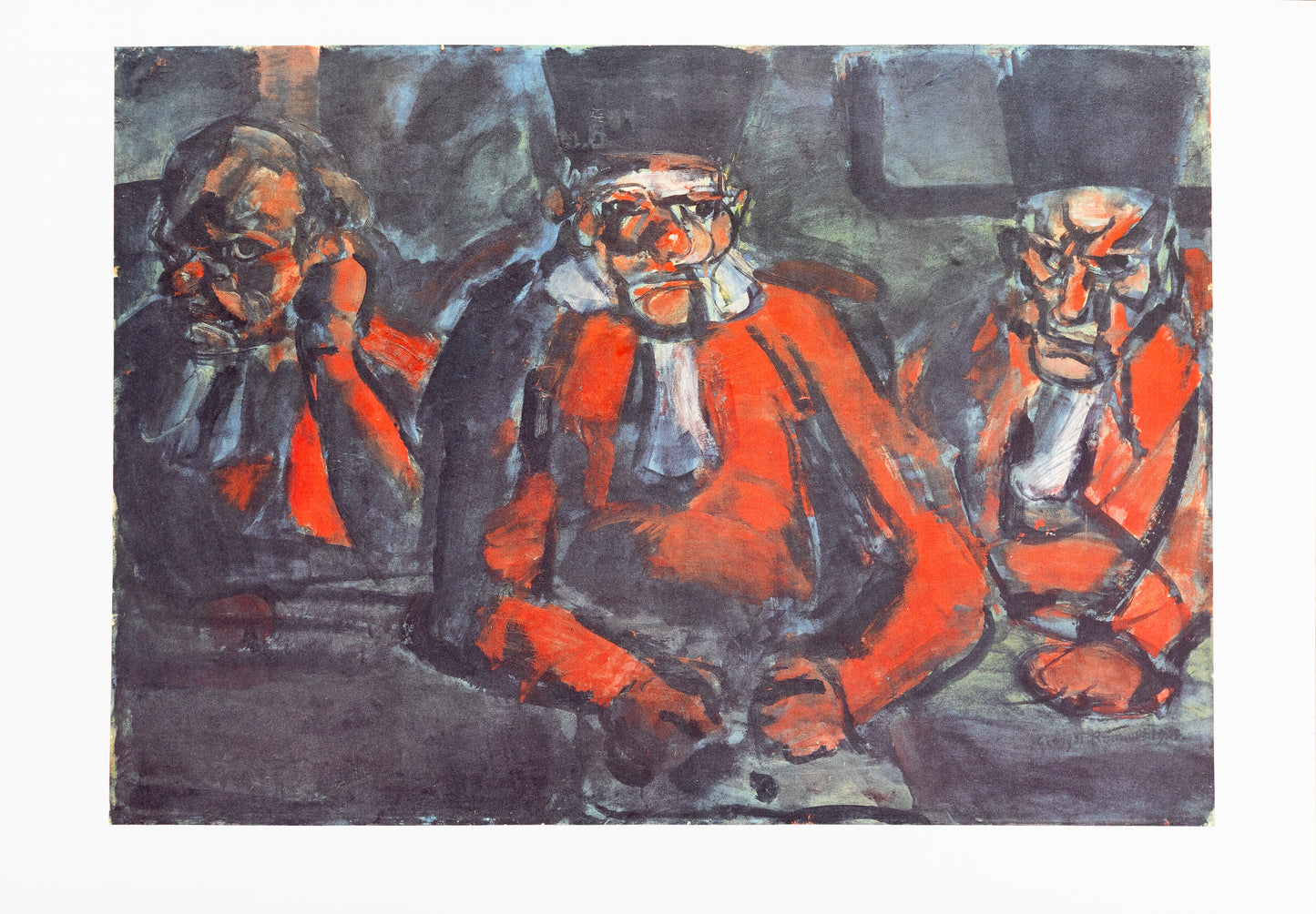 Georges ROUAULT : Au Tribunal - Lithographie