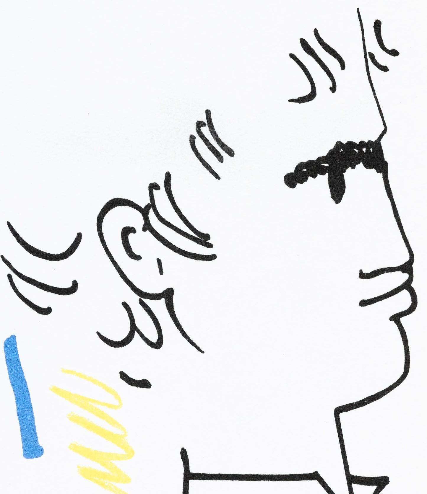 Jean COCTEAU : Toréador de profil - Lithographie signée