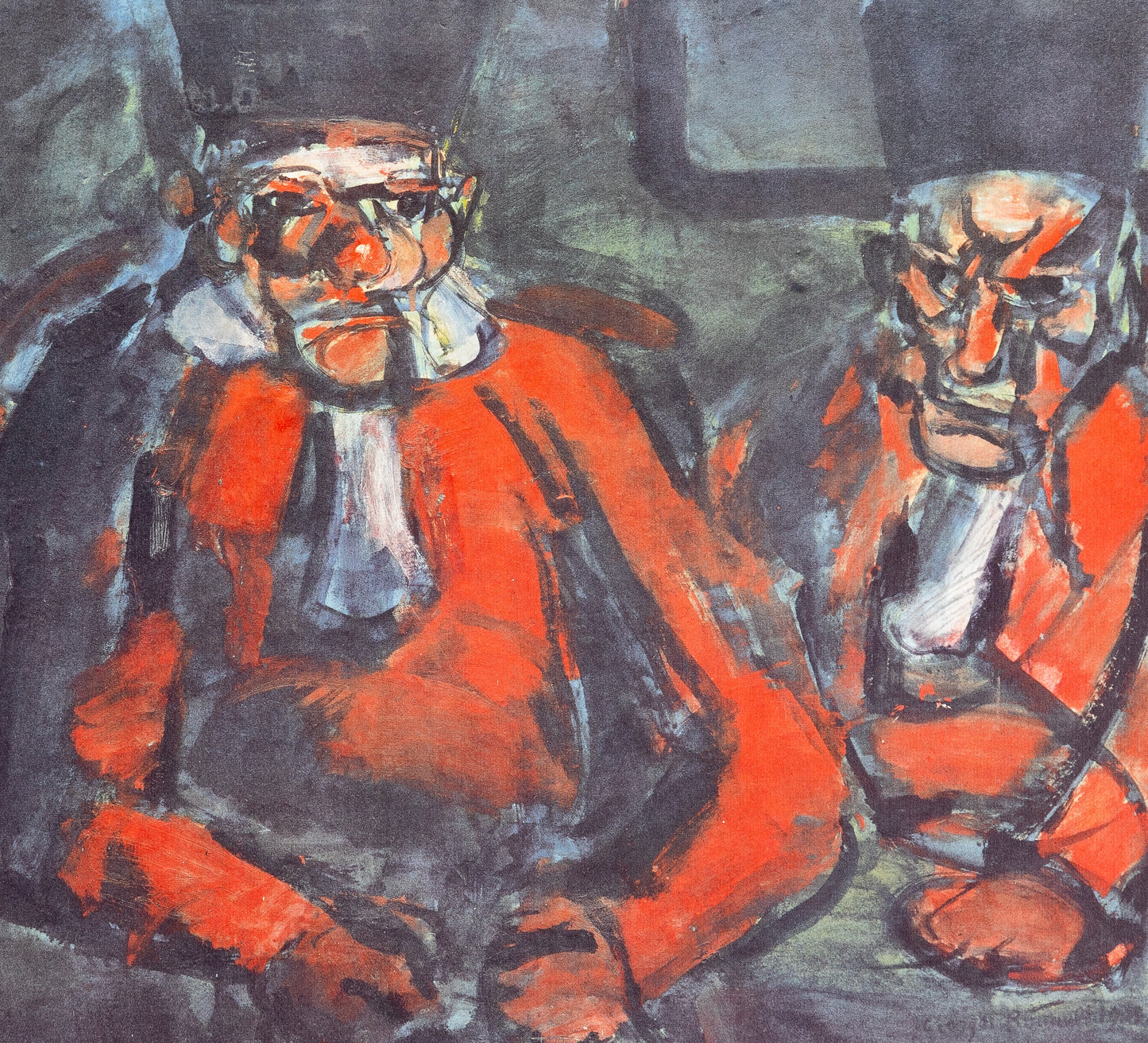 Georges ROUAULT : Au Tribunal - Lithographie