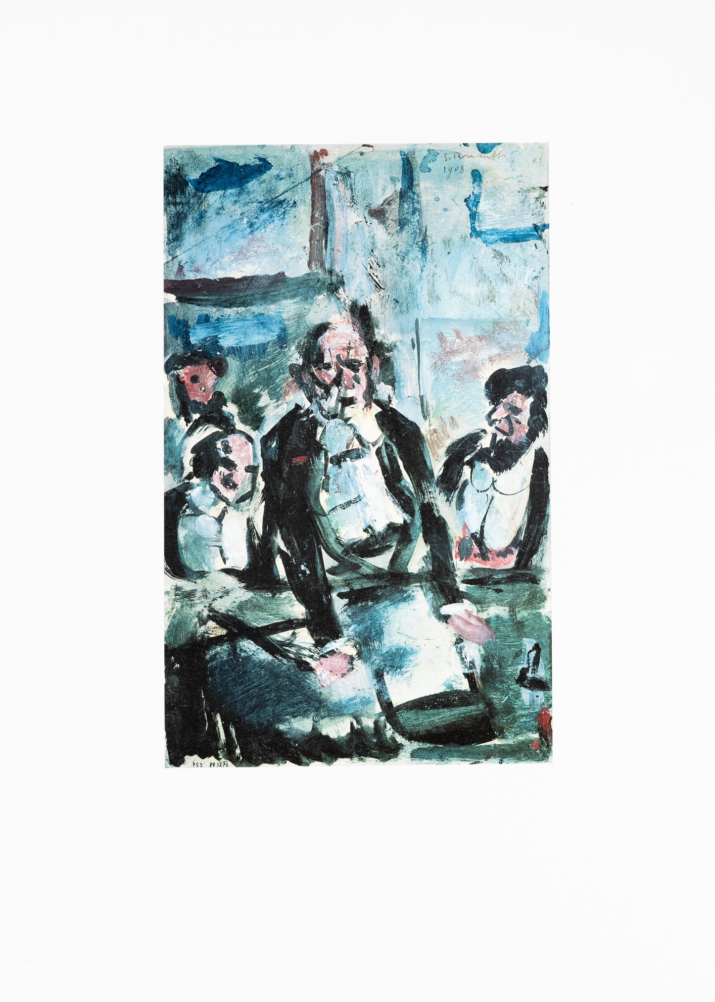 Georges ROUAULT : Discussion entre amis - Lithographie
