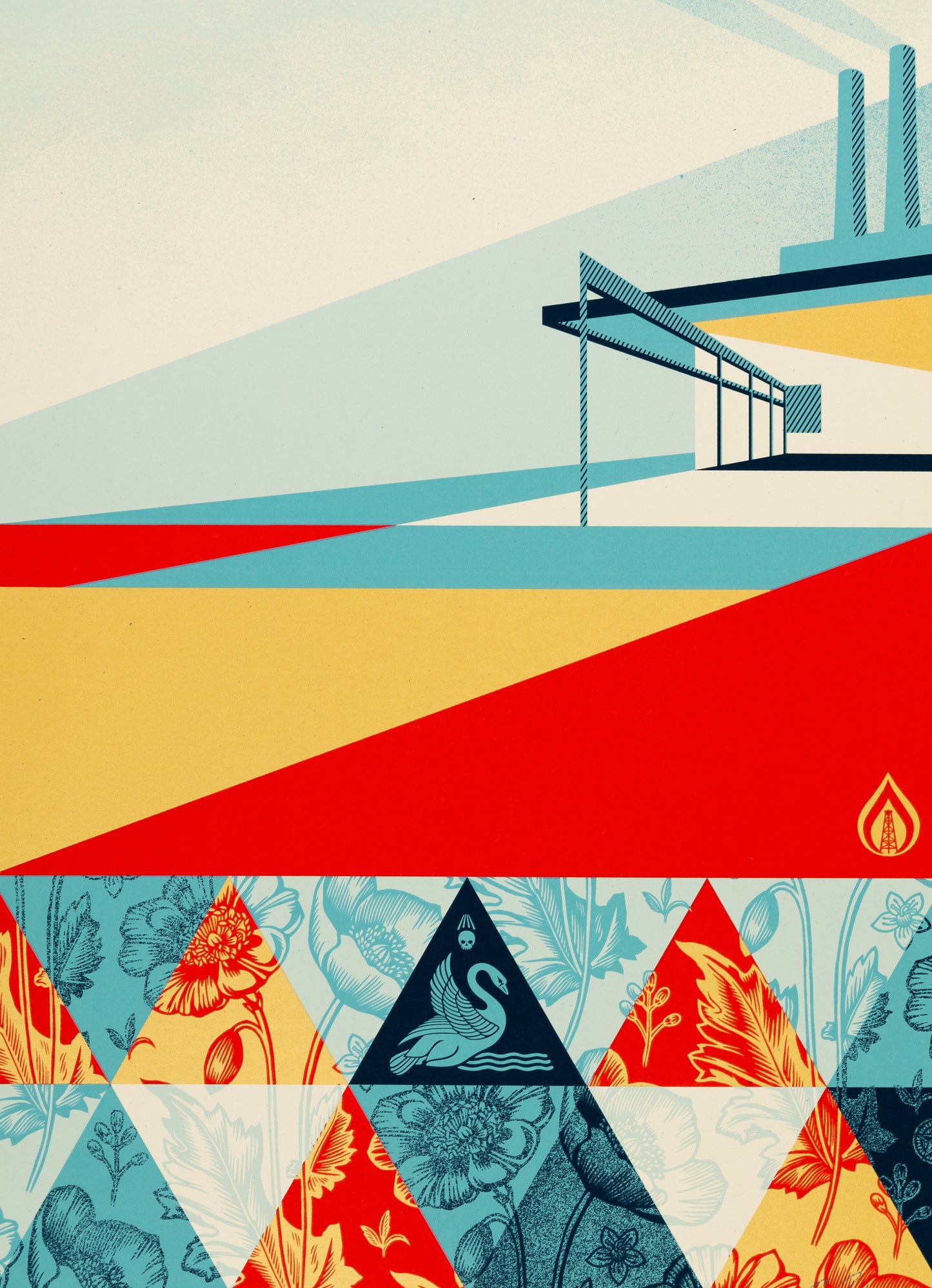 Shepard FAIREY (OBEY) : Pattern of Denial - Lithographie originale signée