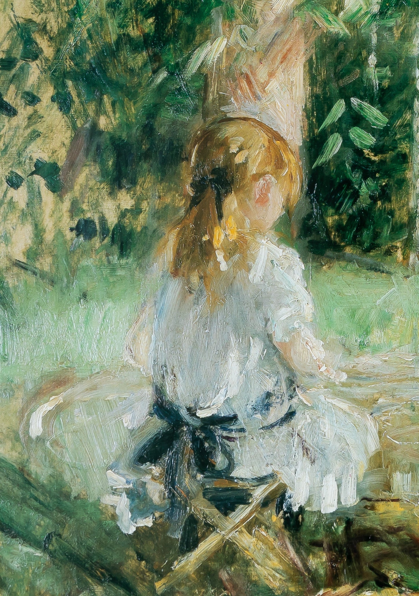 Berthe MORISOT : Petite fille et son Père - Affiche originale signée