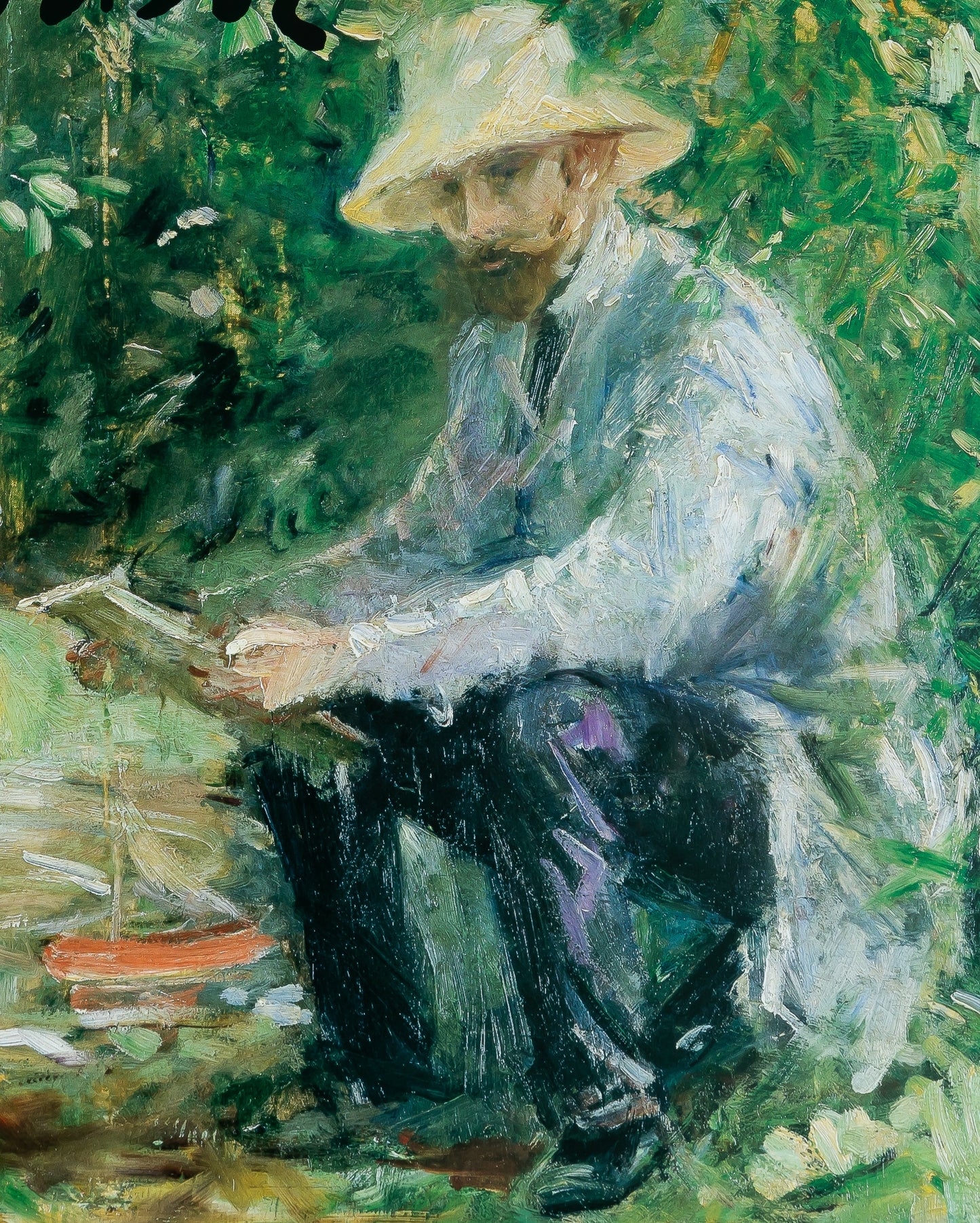 Berthe MORISOT : Petite fille et son Père - Affiche originale signée