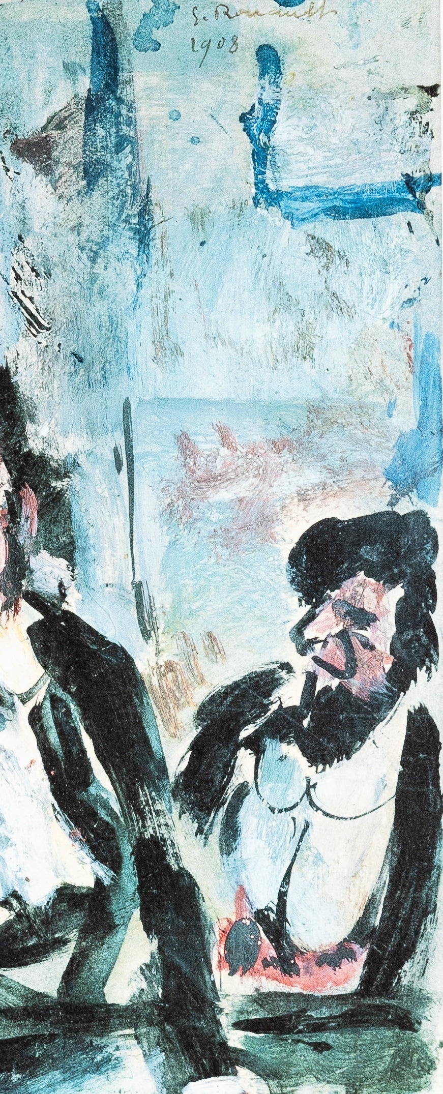 Georges ROUAULT : Discussion entre amis - Lithographie