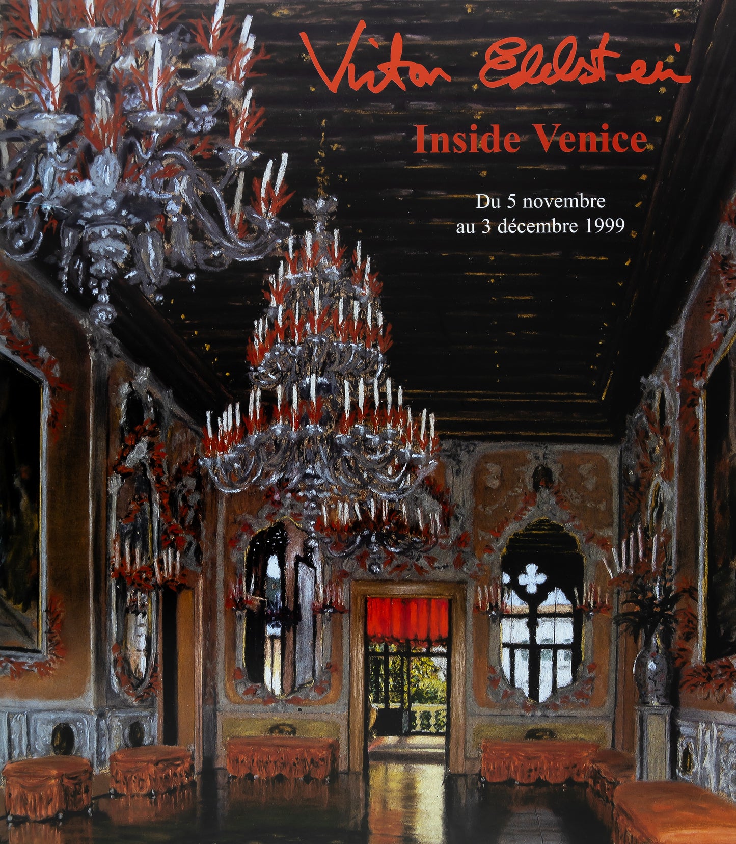 Victor EDELSTEIN : Inside Venice - Affiche originale signée