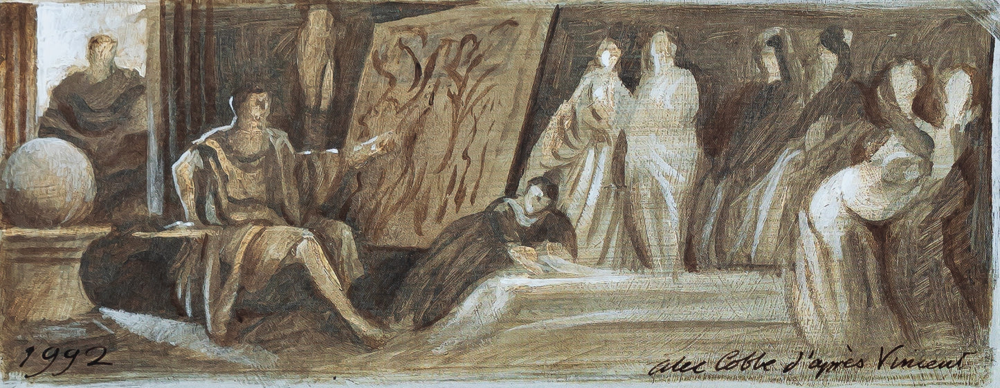 Alex COBBE : Affiche originale Salon du Dessin de 1992