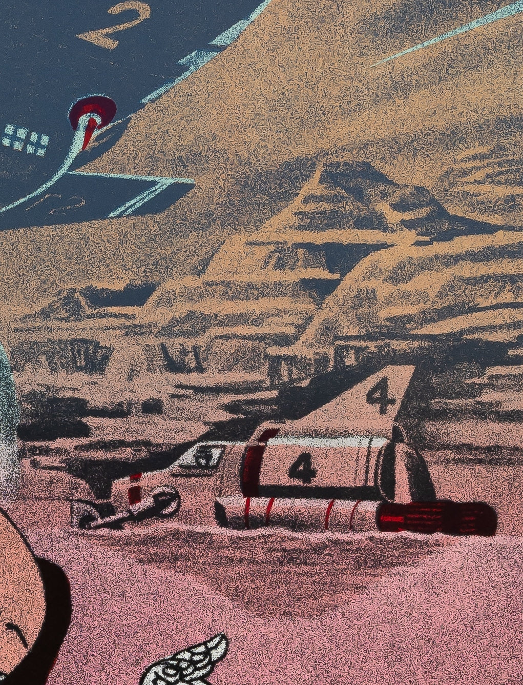 ERRO : Shunga et missiles - Lithographie originale signée