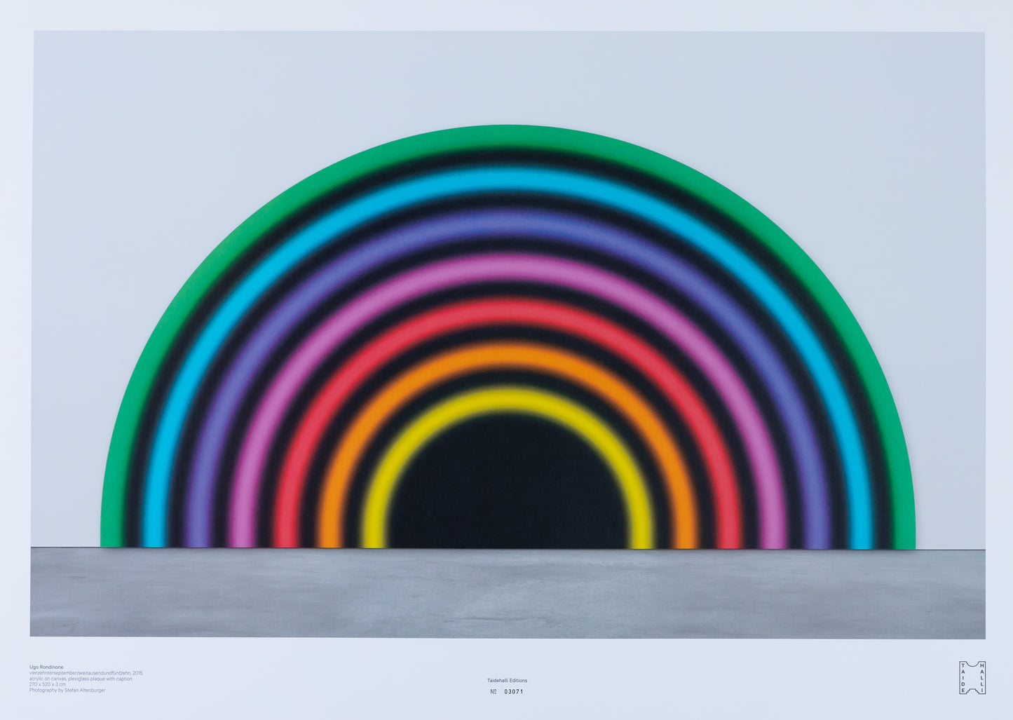 Ugo RONDINONE : Rainbow - Affiche originale