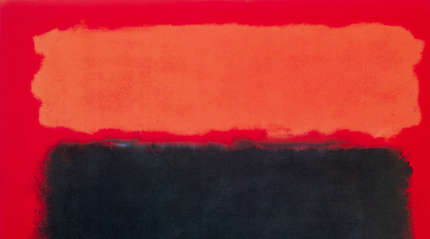 Mark ROTHKO : Light red over black - Affiche en couleurs