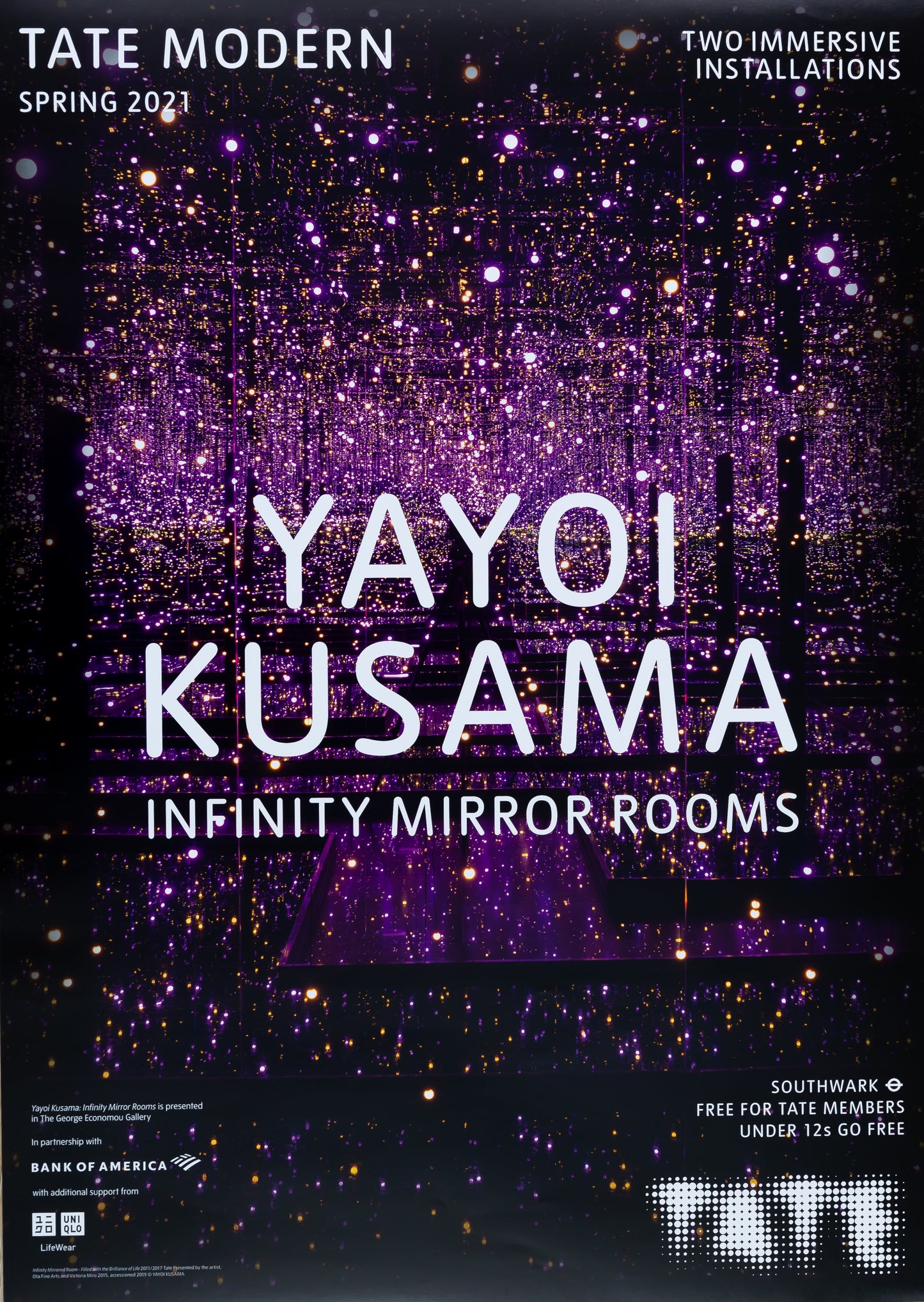 Yayoi KUSAMA : Infinity Mirror Rooms - Affiche originale