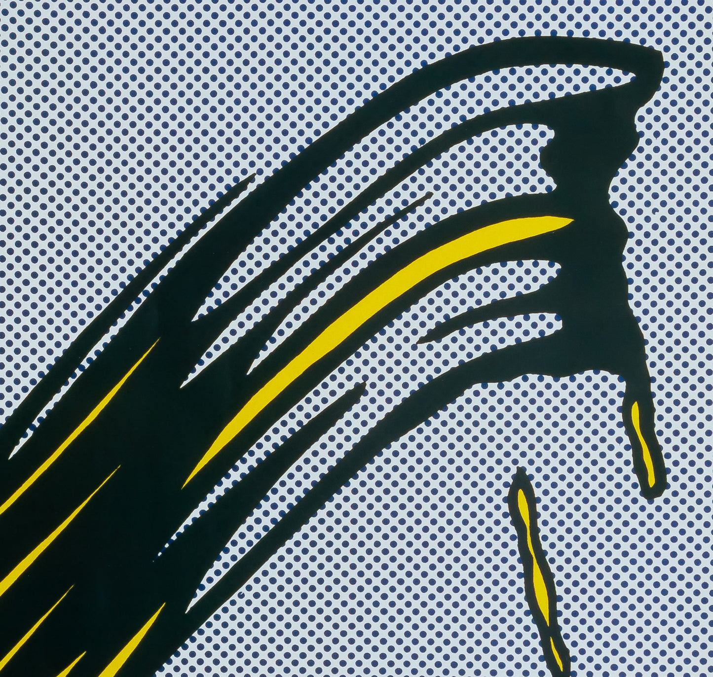 Roy LICHTENSTEIN : Brushstroke - Affiche en couleurs