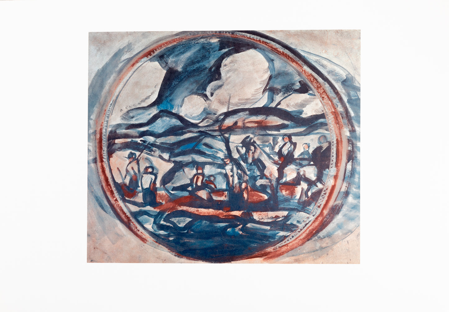 Georges ROUAULT : Paysage de Provence- Lithographie