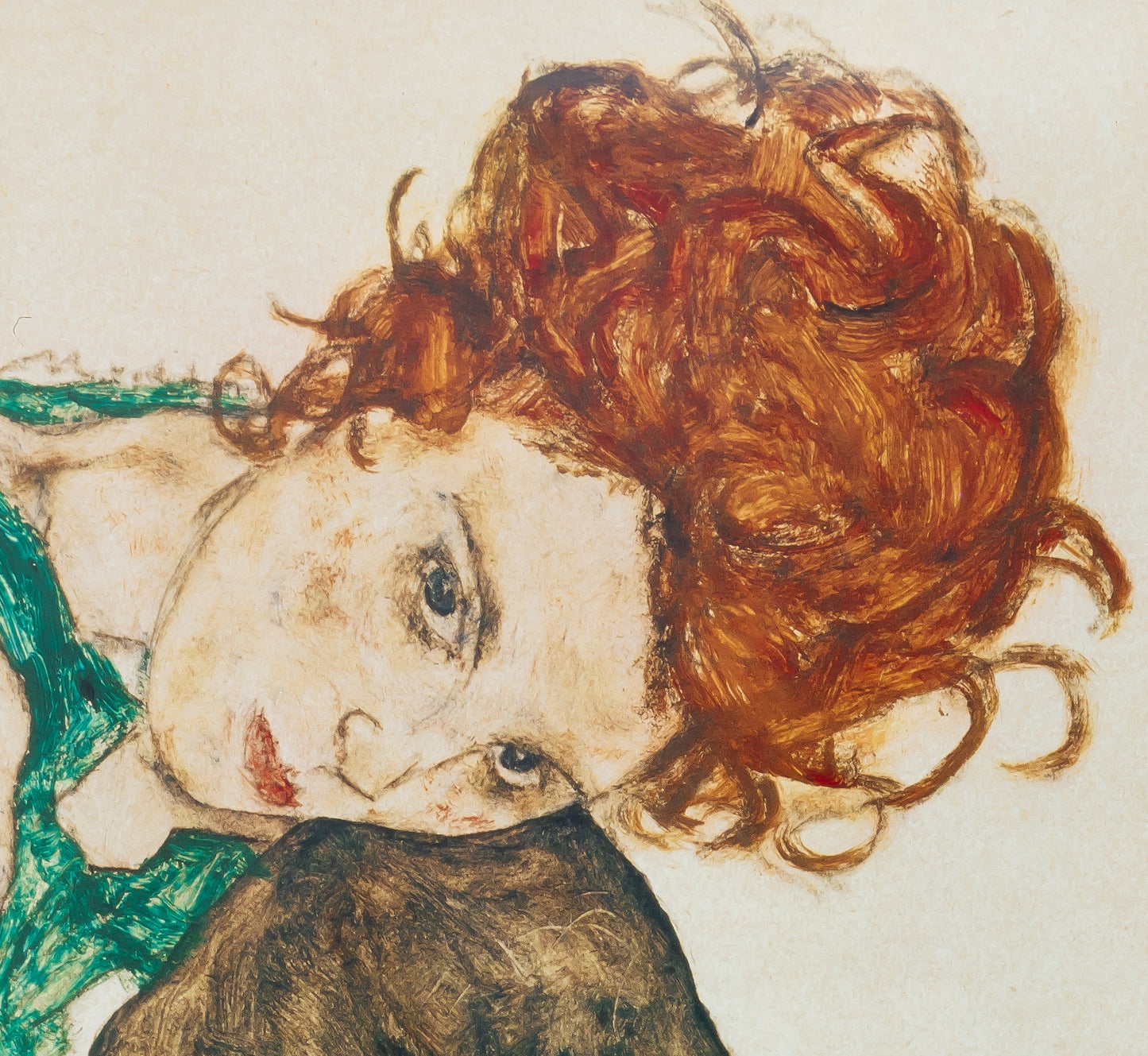 Egon SCHIELE : Femme Assise - Affiche originale