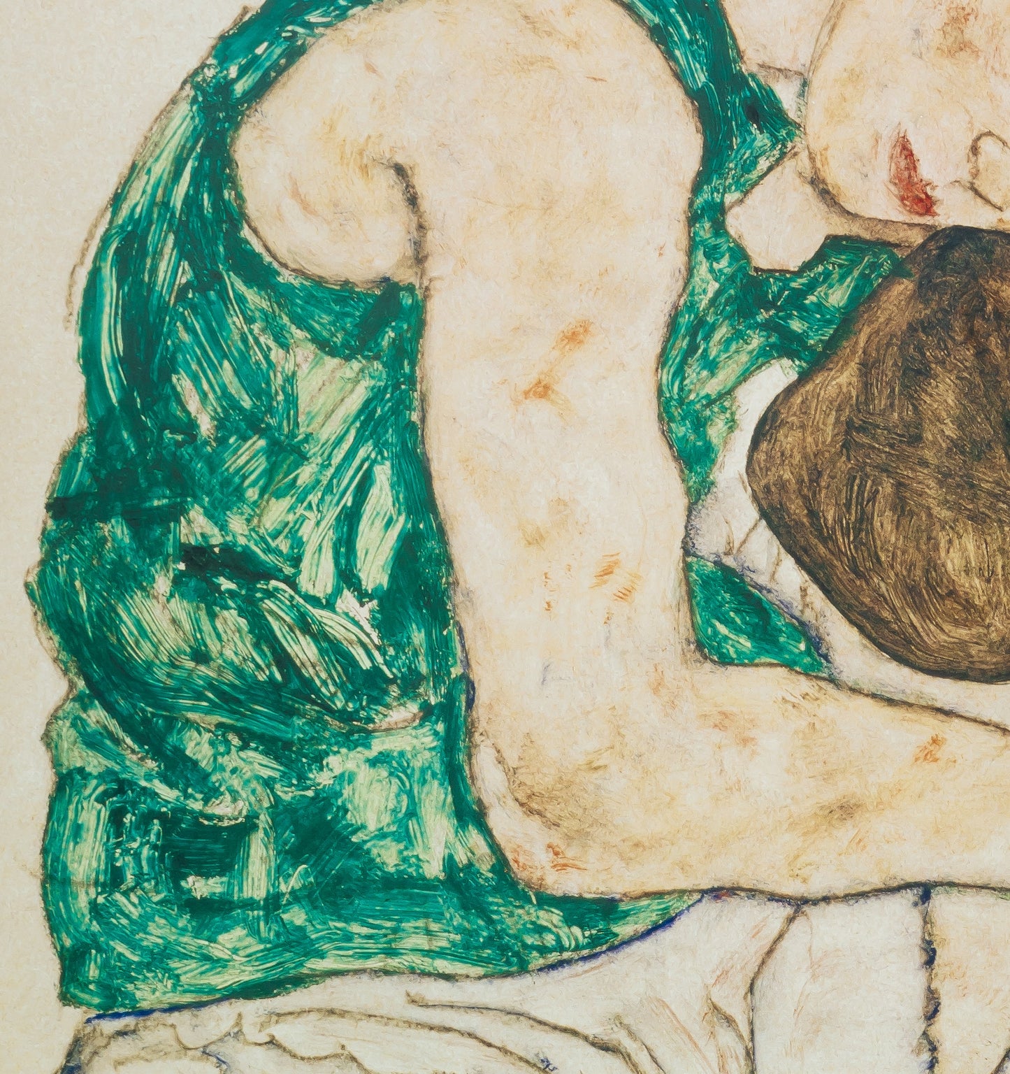 Egon SCHIELE : Femme Assise - Affiche originale