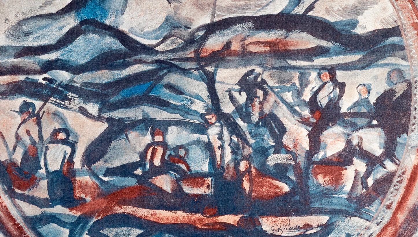 Georges ROUAULT : Paysage de Provence- Lithographie