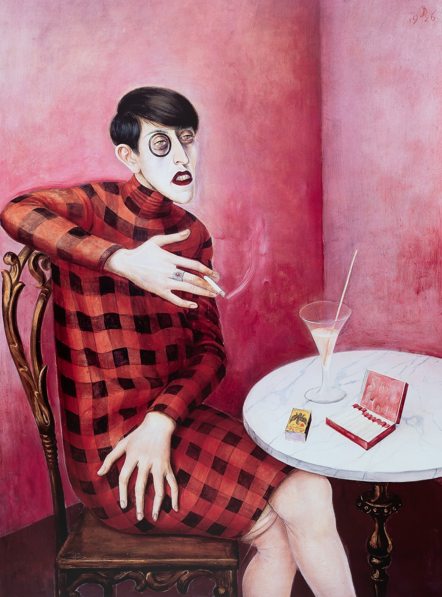 Otto DIX : Portrait de la Journaliste Sylvia Von Harden - Affiche originale