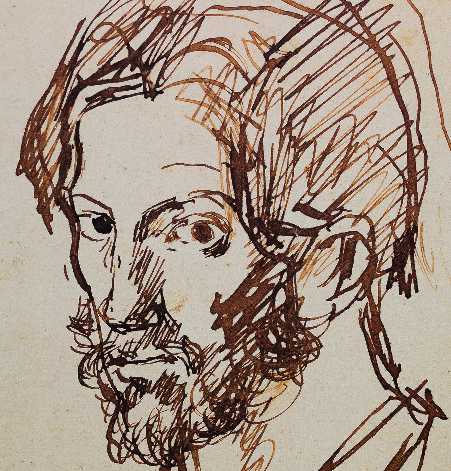 Pablo PICASSO : Autoportrait - Affiche originale en couleurs