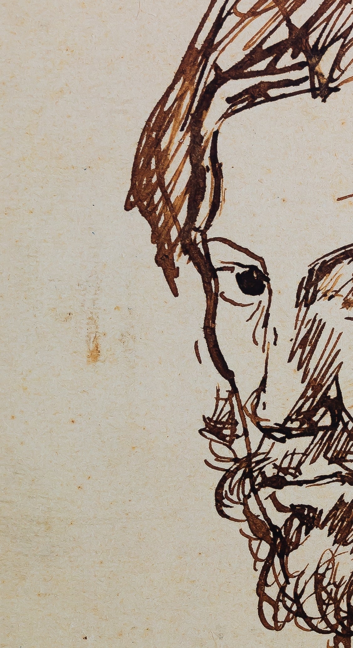 Pablo PICASSO : Autoportrait - Affiche originale en couleurs