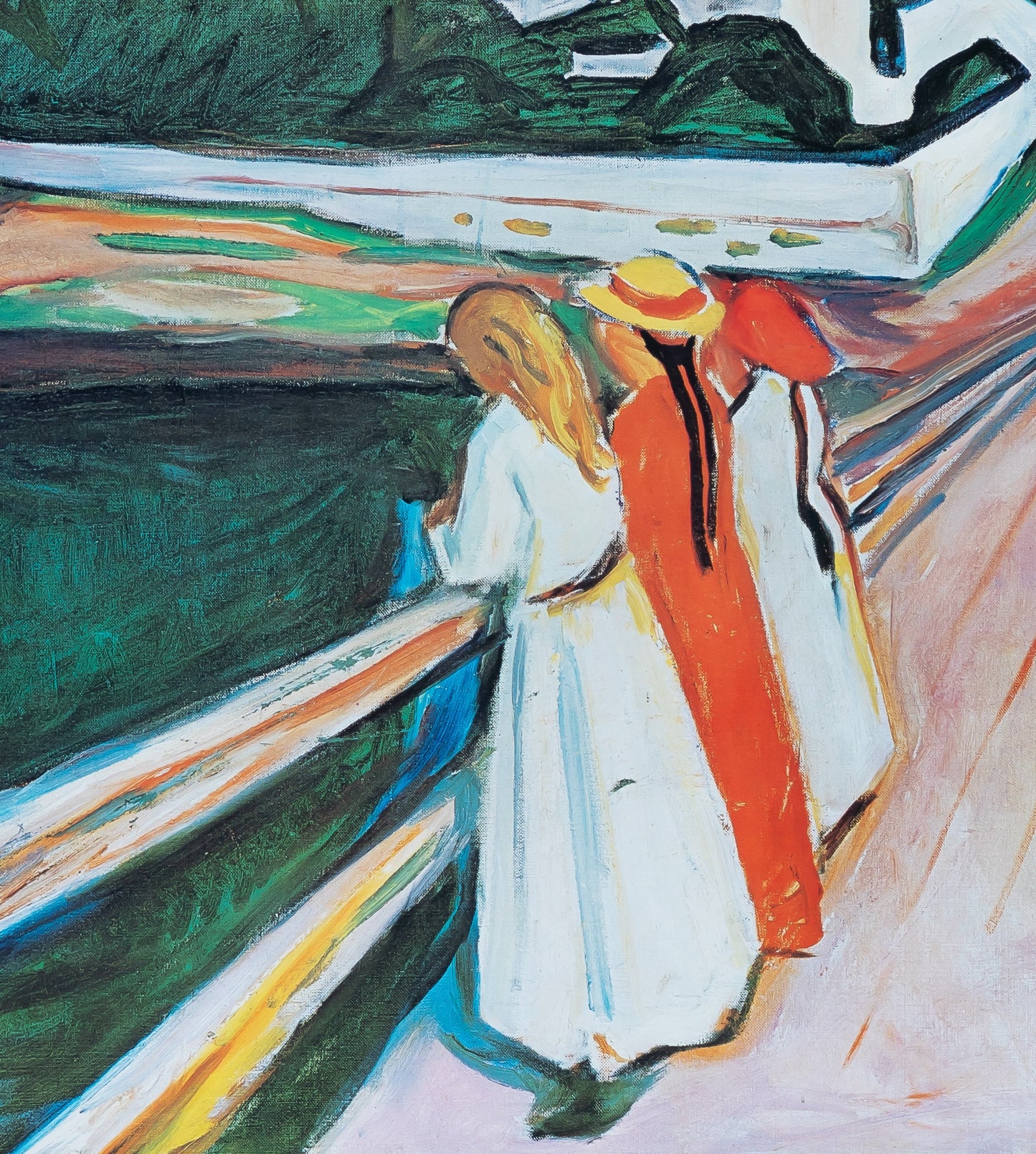 Edvard MUNCH : The Girls on the Bridge - Affiche originale signée