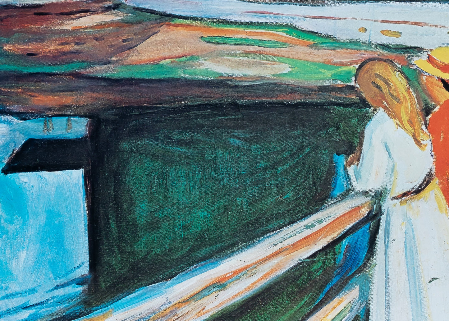 Edvard MUNCH : The Girls on the Bridge - Affiche originale signée