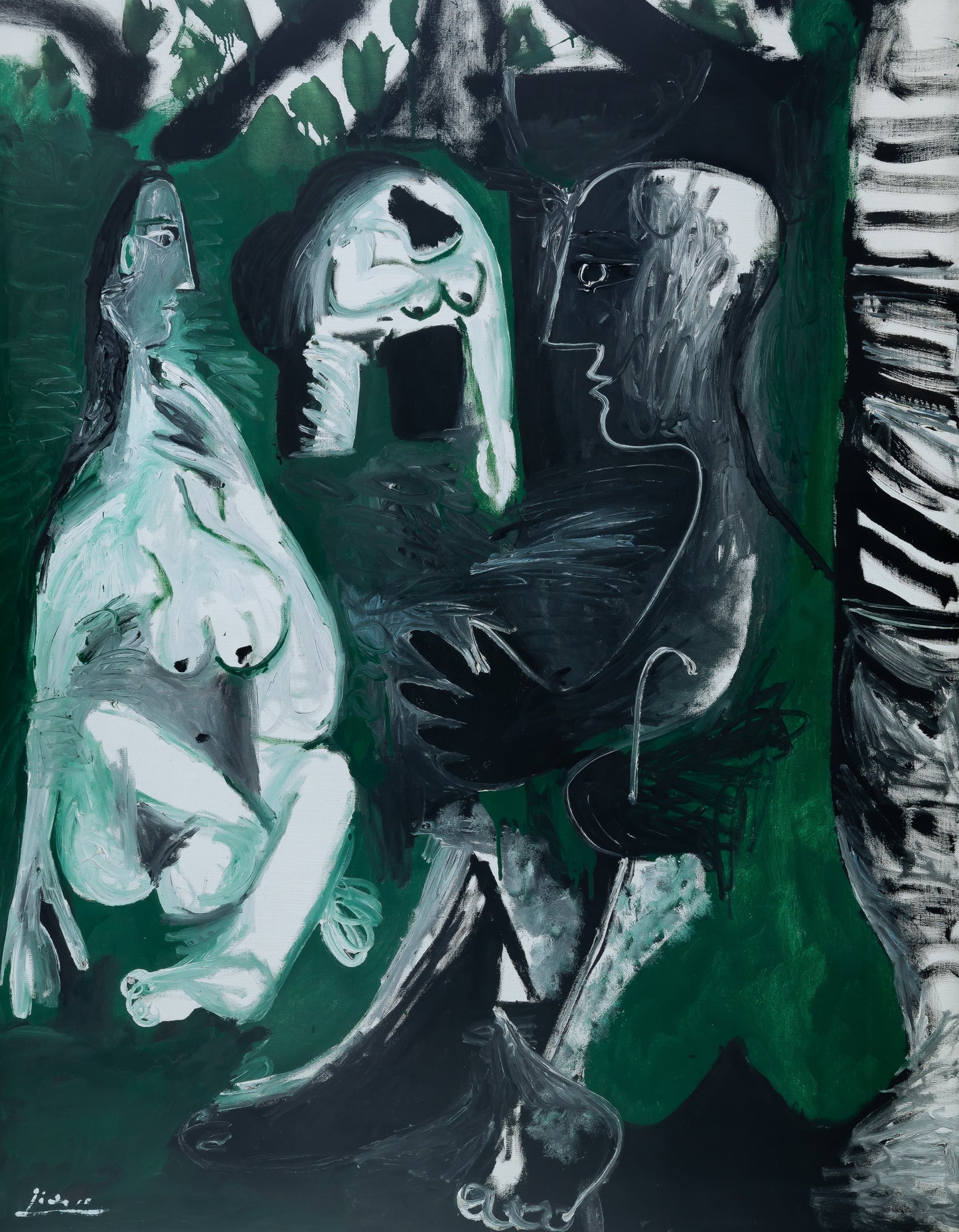 Pablo PICASSO : Le déjeuner sur l'herbe - Affiche originale signée