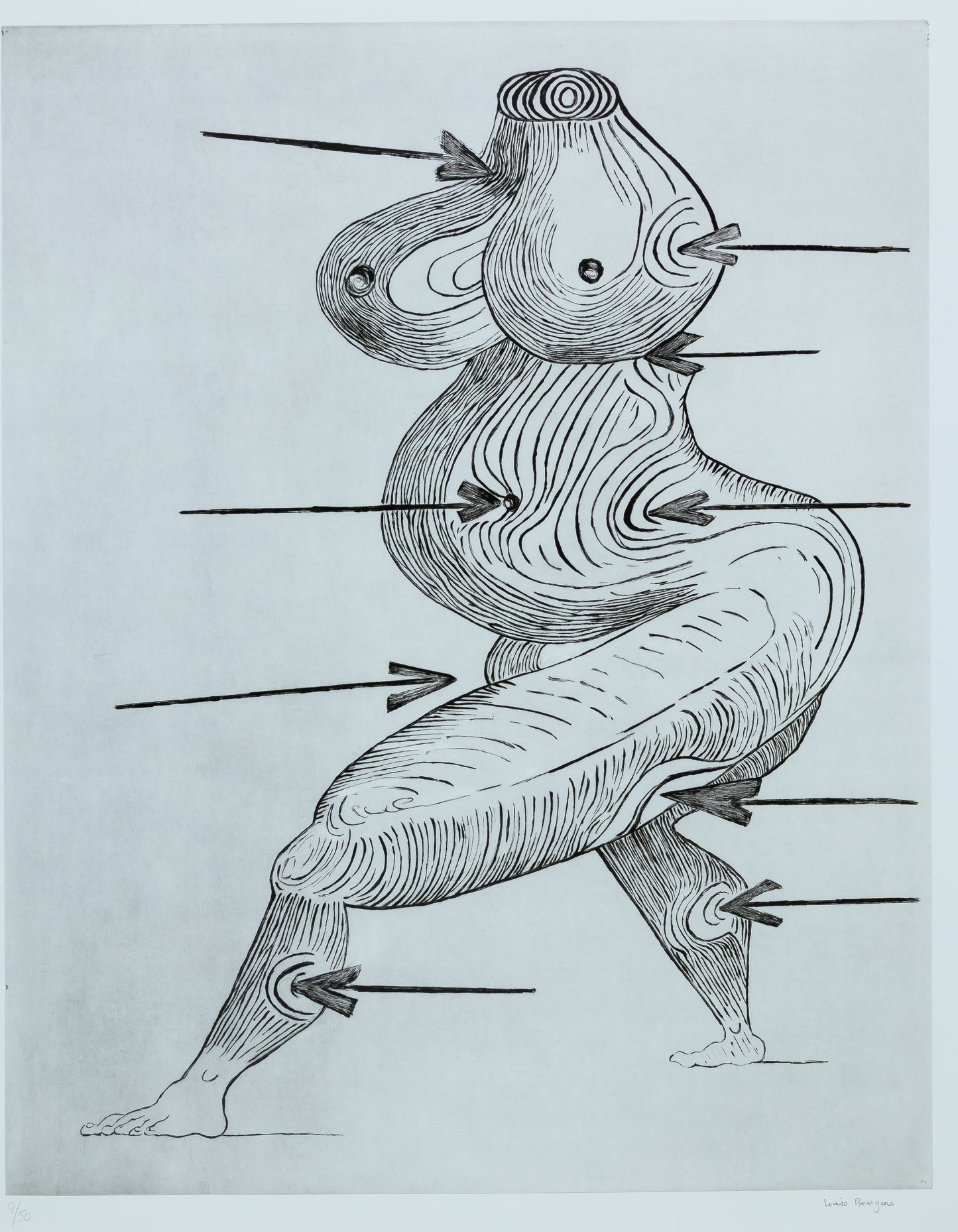 Louise BOURGEOIS : Saint Sebastienne - Affiche originale signée