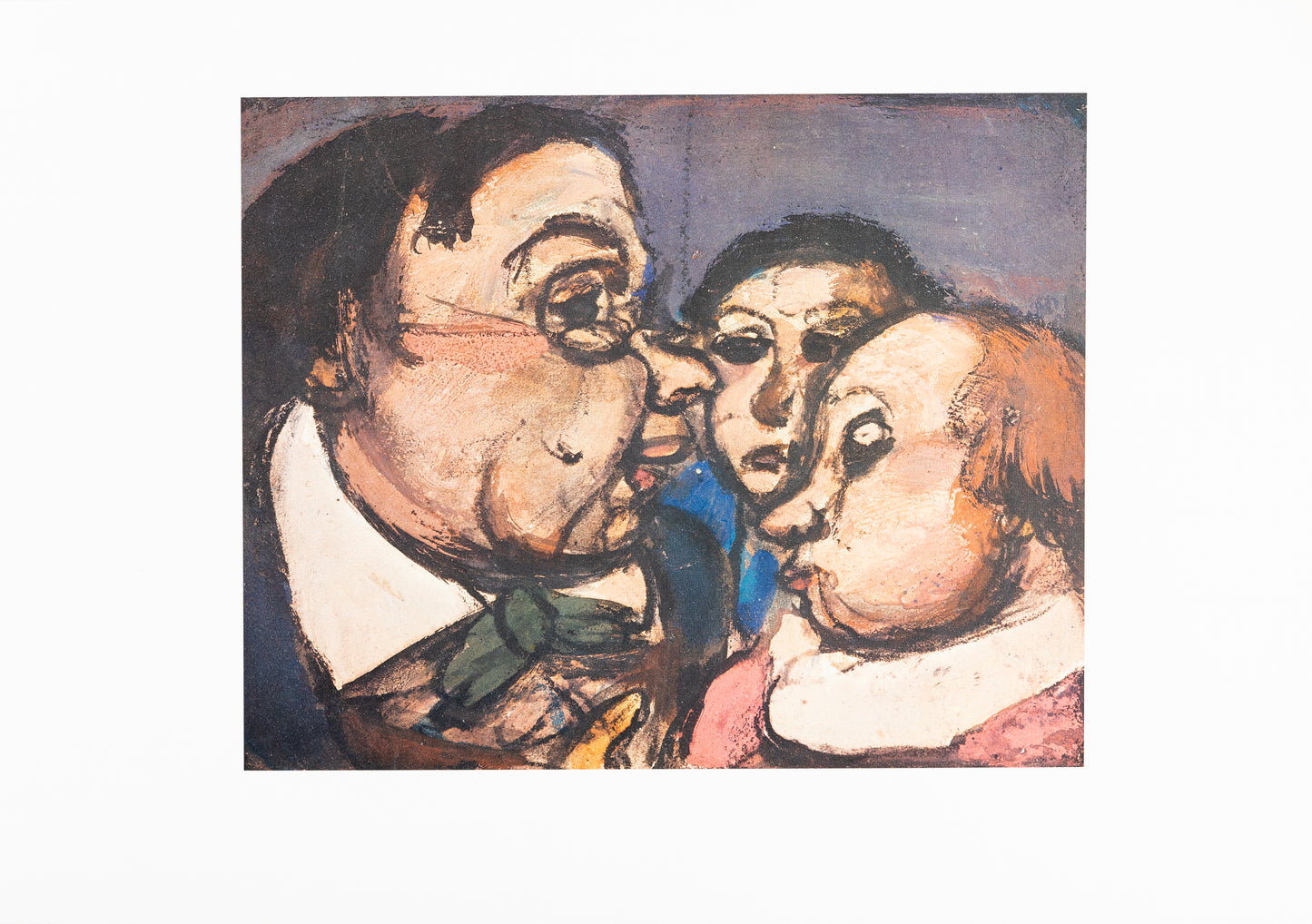 Georges ROUAULT : Les enfants et le maître - Lithographie