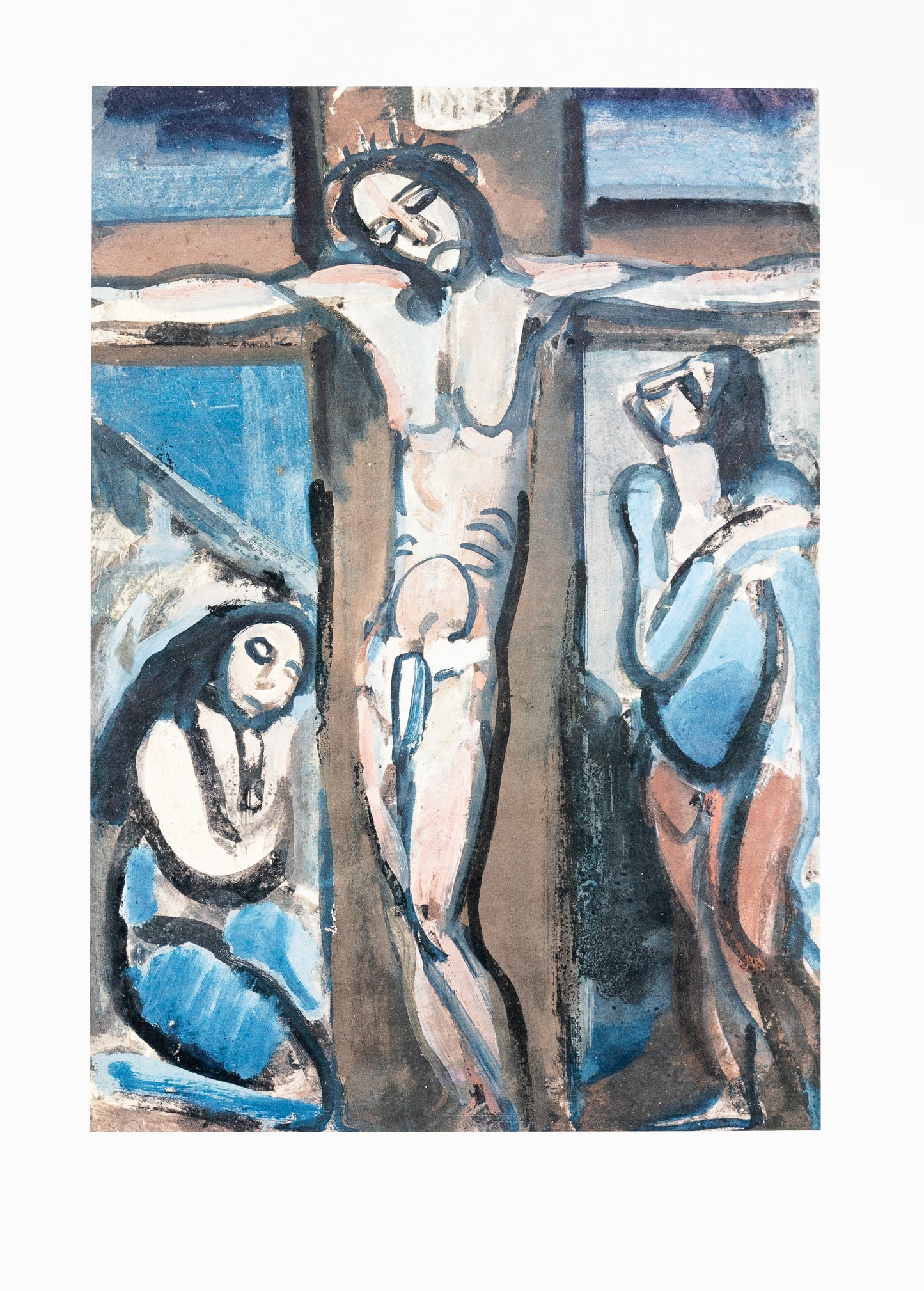Georges ROUAULT : Le Christ sur la croix - Lithographie